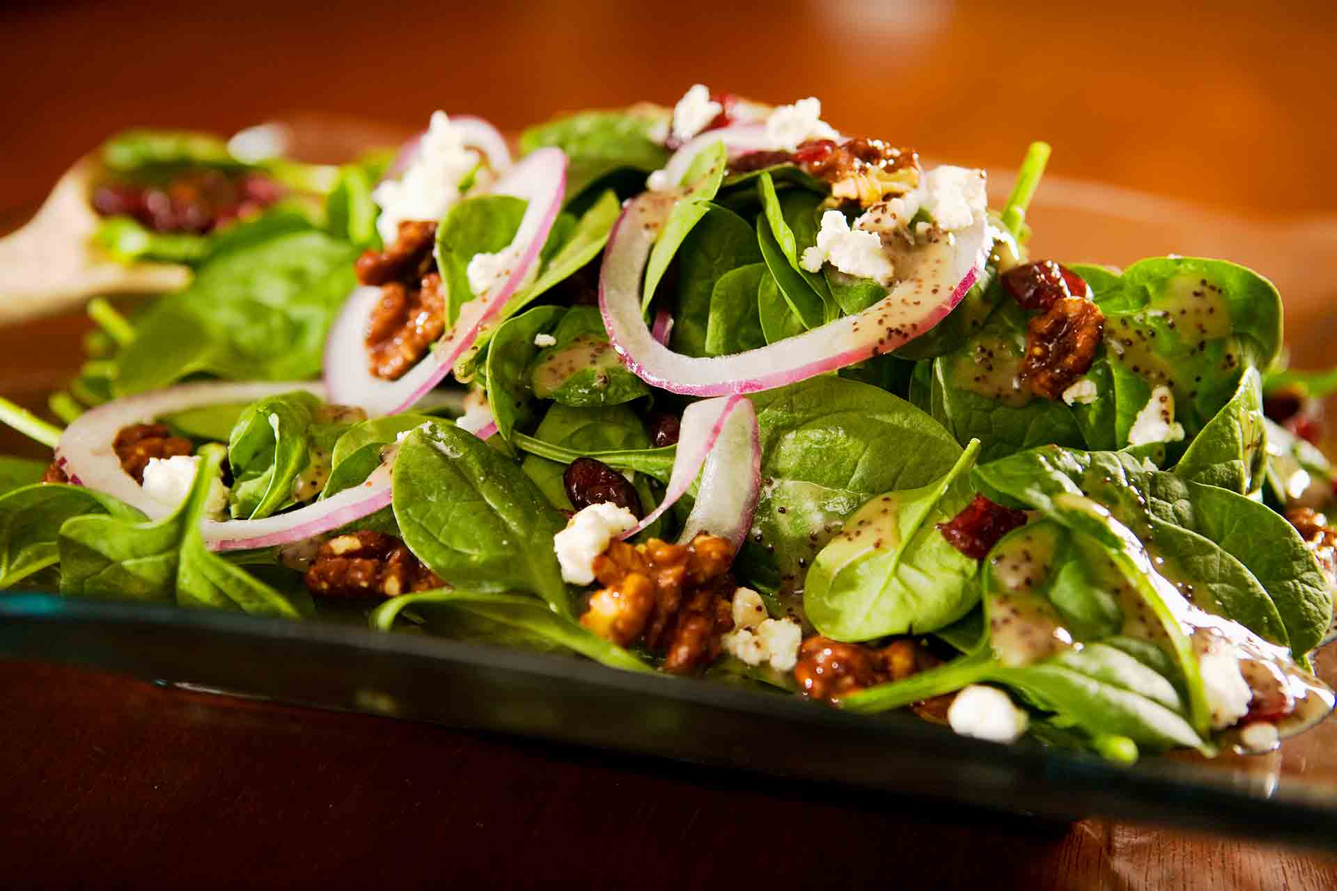 Spinach Salad with Goat Cheese