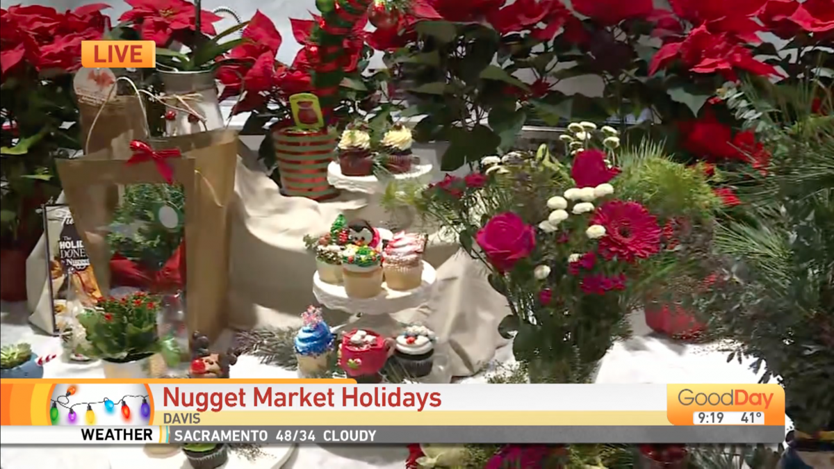 holiday florals and bakery items