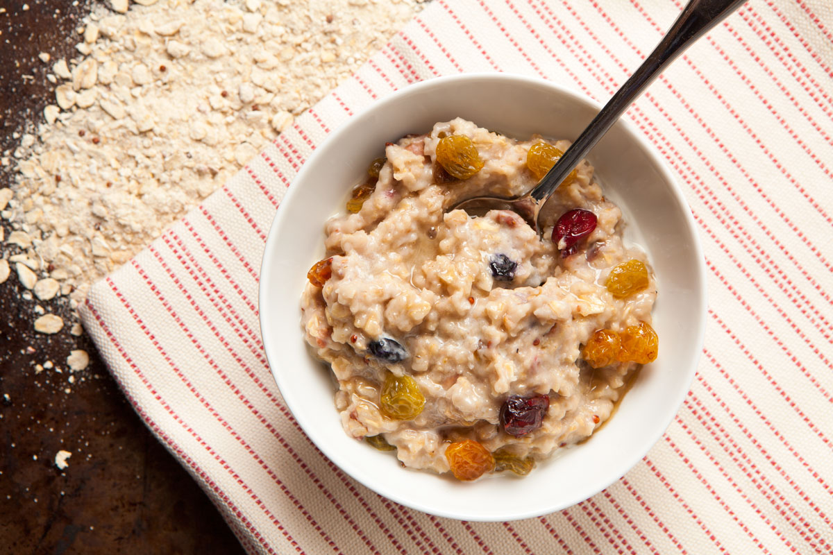 Steel Cut Oats with fresh fruit